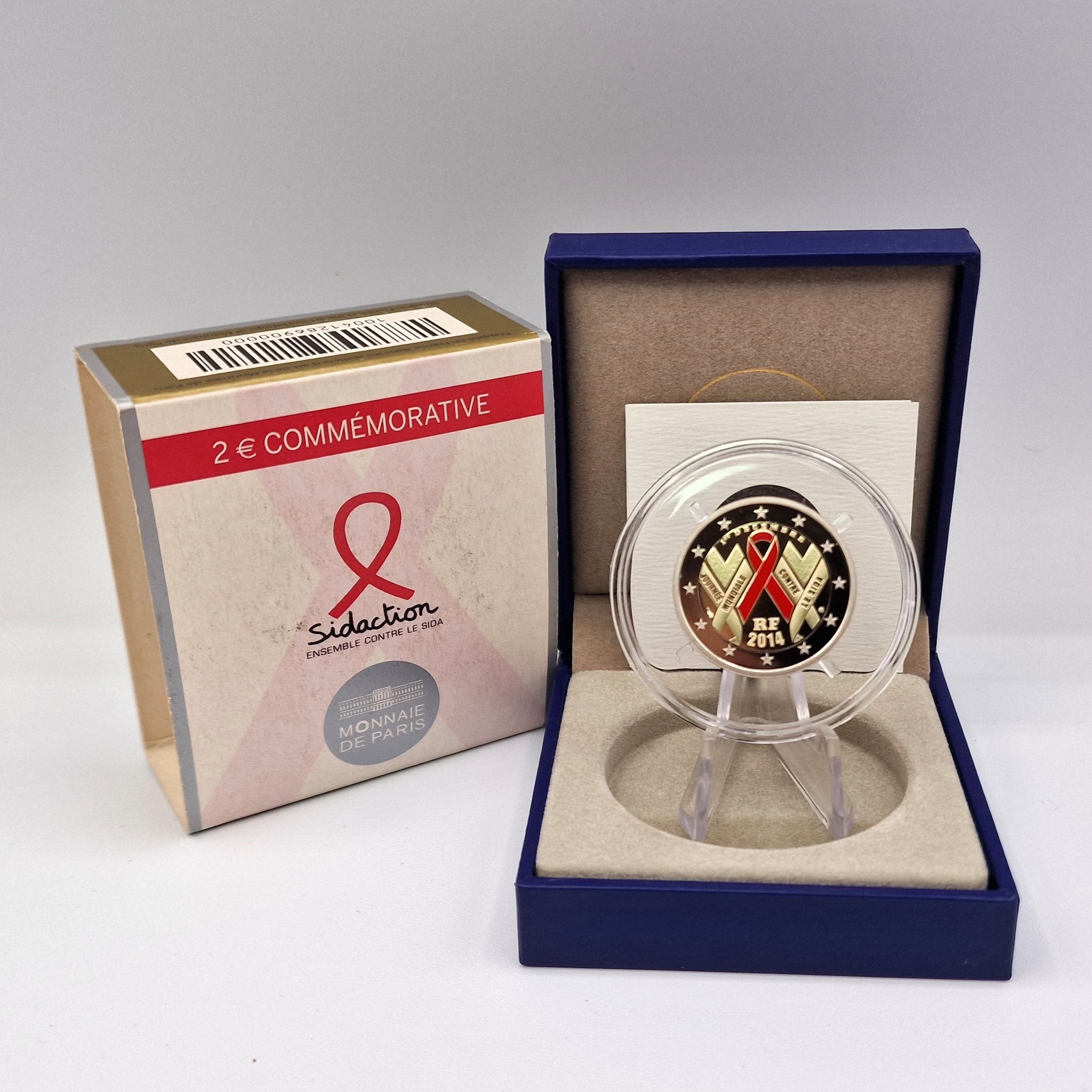 2014 Fight against AIDS - 2€ France Proof